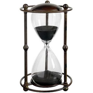 45 Minute 10 5 Metal Frame Black Modern Sand Glass Hourglass Timer