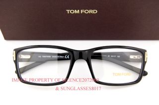New Tom Ford Eyeglasses Frames 5013 B5 Solid Black Men