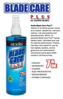 3pc Andis 12590 Blade Care Plus 7 in One Clipper Blades Lubricant