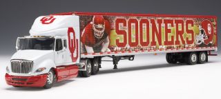 Oklahoma Sooners Football Diecast Trailer/ Truck Model 164 fans