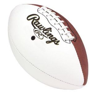 New Rawlings Autograph White Panel Full Size Football