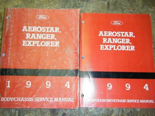 1994 FORD EXPLORER AEROSTAR RANGER ORIGINAL FACTORY SHOP MANUALS