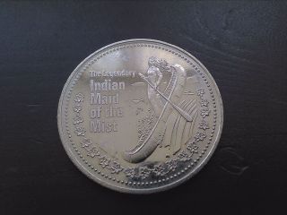 Canada Trade Dollar Niagara Falls The Legendary Indian Maid of The