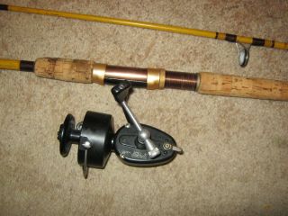 Mitchell 300 Reel 6 5 ft Eagle Claw Wright McGill Rod Excellent Shape