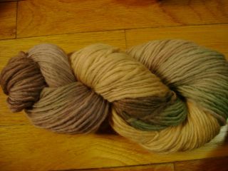  Dyed 100 Corriedale Wool Yarn Forest Floor 4 Knitting Weaving
