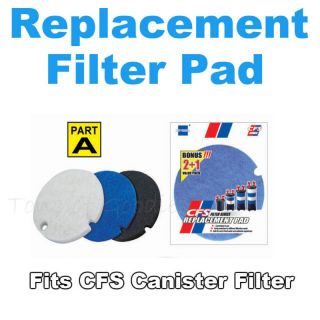 CFS Canister Filter Replacement Pad 3pk Clean Foss