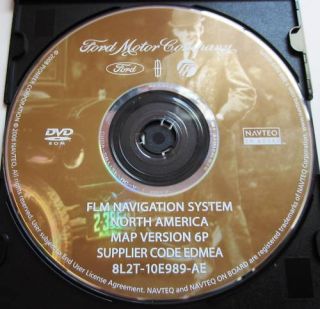 Genuine FLM Ford Lincoln Mercury Navigation DVD Map 6P Rel 2008 OEM US