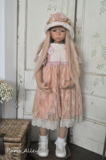 Flower Fields French Lace Dress Hat Set 4 Himstedt Doll