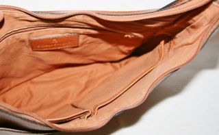 Etienne Aigner Leather Shoulder Purse Bag Tan Brown