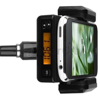 new generic all in 1 fm transmitter w 3 5mm audio cable black quantity