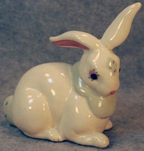 Vintage 1940s Kay Finch California Art Pottery Bunny Rabbit Figurine