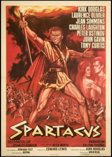 Spartacus Italian 2 Foglio Linenbackedorig Movie Poster