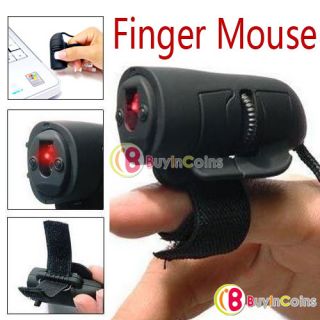Mini USB 3D Optical Finger Mouse Ring Mice for Laptop