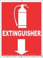 Fire Extinguisher Sign . Help Others Find Location in Case of