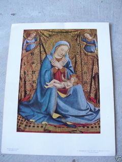 Vintage Print Fra Angelico Madonna of Humility Look