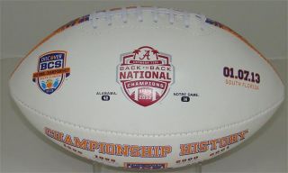  NCAA BCS Alabama Championship Full Size Football by Rawlings