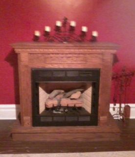 Ventless propane fireplace