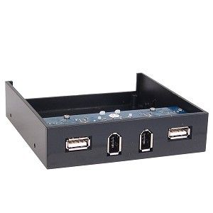  Ports USB Firewire 1394 Front Panel Combo Adapter with Cable