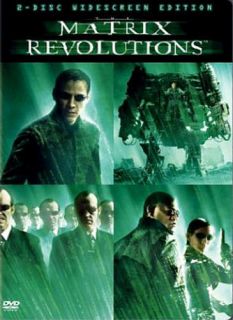  Matrix Revolutions DVD 2004 2 Disc Set Keanu Reeves Laurence Fishburne