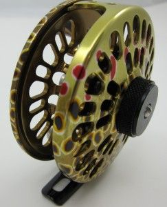  Super 3N Brown Trout Finish Fly Fishing Reel New Zebrawood Knob