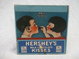 Vintage Hersheys Milk Chocolate Kisses No 128 Box