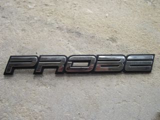 Ford Probe Script Emblem Badge Decal 8 8125 x 1 0625 Fair Cond