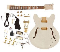 DIY Hollow Body Electric Guitar Builder Kit Project