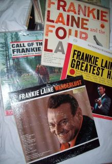 Frankie Laine 4 LP SIGNED Wanderlust  CALL OF THE WILD  Greatest Hits