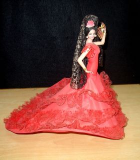 Vtg Beautiful Doll Spanish Flamenco Dancer Marin Chiclana