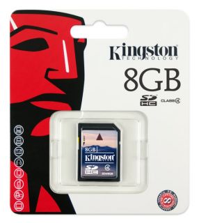 Kingston 8GB SDHC Camera Flash Memory Card Class 4