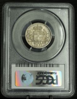 1832 Kingdom of Greece Othon I Scarce Silver 1 Drachma Coin PCGS MS 64
