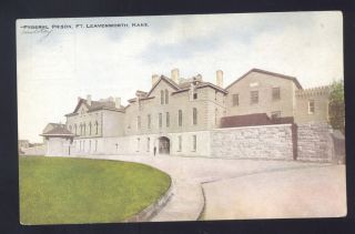 Fort Leavenworth Kansas Federal Prison Penitentiary Antique Vintage