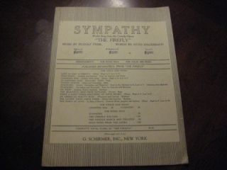 Sympathy (1940) The Firefly Rudolf Friml & Otto Hauerbach   Medium