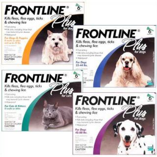 Frontline Plus 3 Month Flea Tick Treatment Dogs