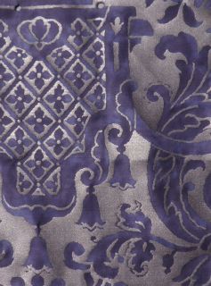 FORTUNY Fabric Carnavalet Royal Purple Silvery Gold New Long Staple