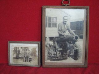 TWO Military Framed Photos    Fort Jackson 1943