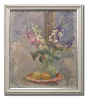 FRITZ HOLMER 1906 1967 FLOWERS AND FRUITS Original Swedish Oil