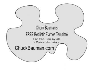 free realistic flames airbrushing template 01