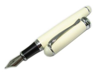 ANJ79 JINHAO 750 Milk White Ivory White Medium Fountain Pen