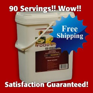 90 Serving Emergency Freeze Dried Food Survival Cave Food Long Term