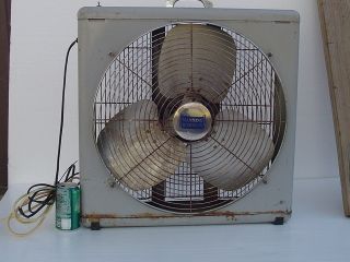 FLOOR FAN Electric MANNING BOWMAN McGRAW vintage all metal antique