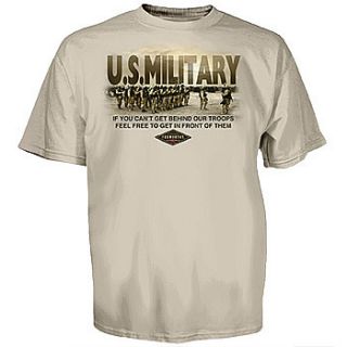 New Jeff Foxworthy CanT Get Behind Our Troops Get in Front Beige T