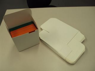 25 Floppy Disk 3 5 Size White Boxes Ships Flat Made for 10 Can Hold