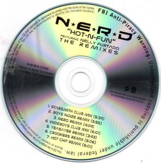 Nerd ft Nelly Furtado Hot N Fun CD Single 7 Remixes
