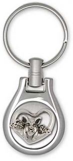 sterling silver flying pig key ring jewelry fp5 k