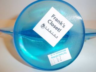 Fenton Glass Celeste Blue Carnival Dealer Logo Display Sign Franks