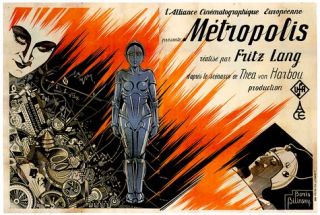 Metropolis Poster Fritz Lang French Unik at 