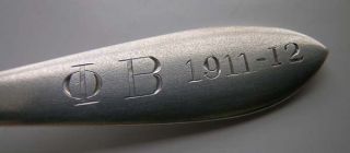frank w smith towle phi beta sterling spoon 1911 silverware specifics