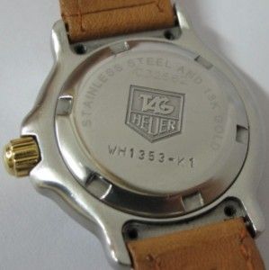 Ladies Tag Heuer 6000 Watch 18kt Solid Gold Steel