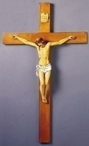 Large 40 Fontanini Wood Stone Crucifix Wall Cross Gift